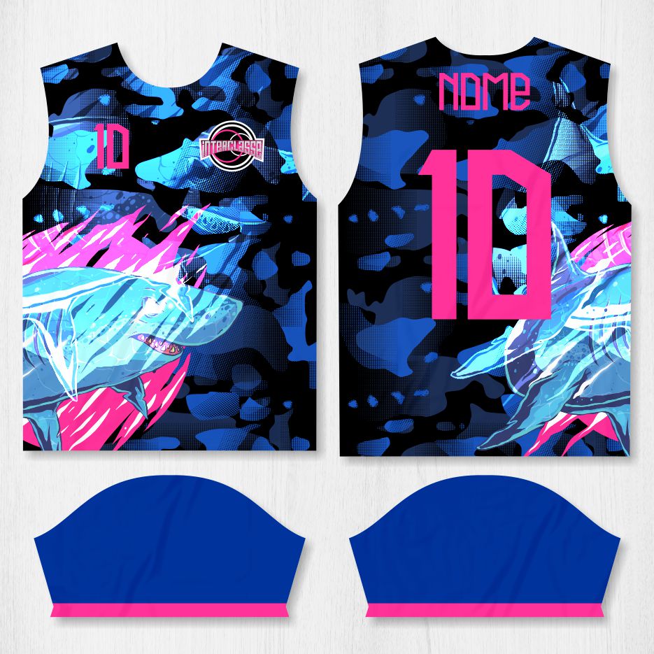 Arte para Camisa Interclasse Tubarão – modelo-26B073