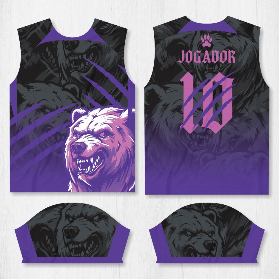 Arte para Camisa Interclasse Urso – modelo-26B090